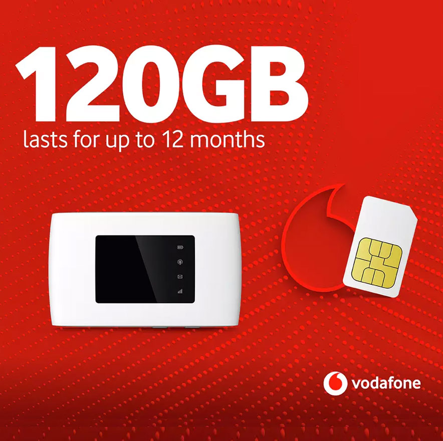 Vodafone 4G 120GB Mobile Mifi Hotspot